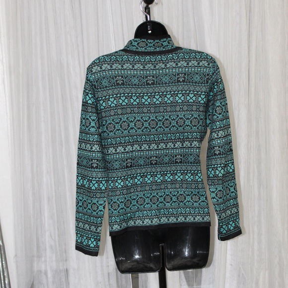 Alpaca Imports Handmade Aymara Zip Up Cardigan Sweater. Sz. M - Picture 5 of 7